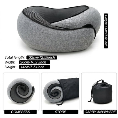The Zelmorra™ Cloud-Wrap: 360° Ergonomic Travel Pillow