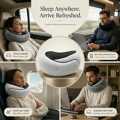 The Zelmorra™ Cloud-Wrap: 360° Ergonomic Travel Pillow